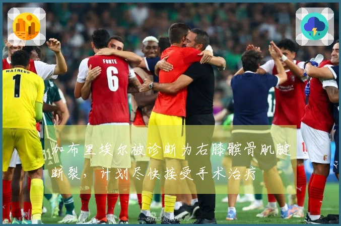 加布里埃尔被诊断为右膝髌骨肌腱断裂，计划尽快接受手术治疗
